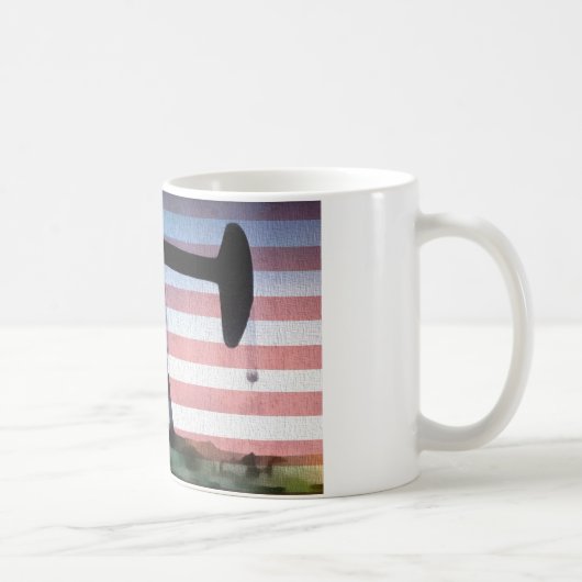 Amerikanisches Öl Kaffeetasse (Rechts)