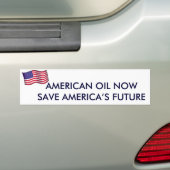 AMERIKANISCHES ÖL RETTEN JETZT AMERIKAS ZUKUNFT AUTOAUFKLEBER (Auf Auto)
