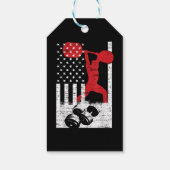 Amerikanisches olympisches Gewicht Geschenkanhänger (Rückseite)