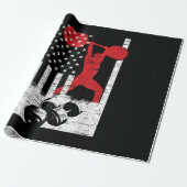 Amerikanisches olympisches Gewicht Geschenkpapier (Ungerollt)
