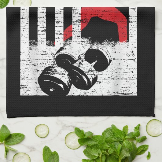 Amerikanisches olympisches Gewicht Geschirrtuch (Gefaltet)