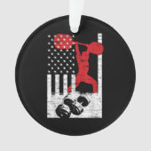 Amerikanisches olympisches Gewicht Ornament (Vorderseite)