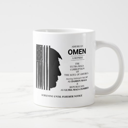 Amerikanisches Omen Jumbo-Tasse (Rechts)