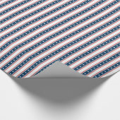Amerikanisches patriotisches US Flagge-Muster Geschenkpapier (Ecke)