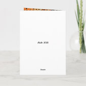 AMERIKANISCHES PERSONAL DANKESKARTE (Rückseite)