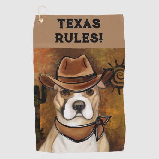 AMERIKANISCHES PERSONAL GOLFHANDTUCH (Vorderseite)