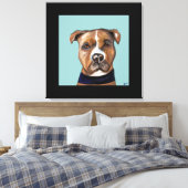 AMERIKANISCHES PERSONAL LEINWANDDRUCK (Insitu (Schlafzimmer))