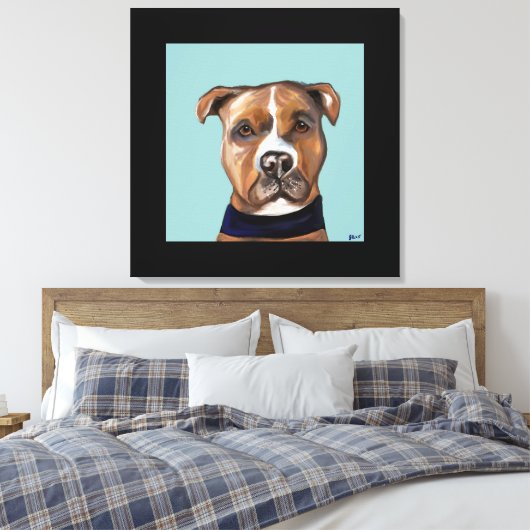 AMERIKANISCHES PERSONAL LEINWANDDRUCK (Insitu (Schlafzimmer))