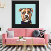 AMERIKANISCHES PERSONAL LEINWANDDRUCK (Insitu (Wohnzimmer))