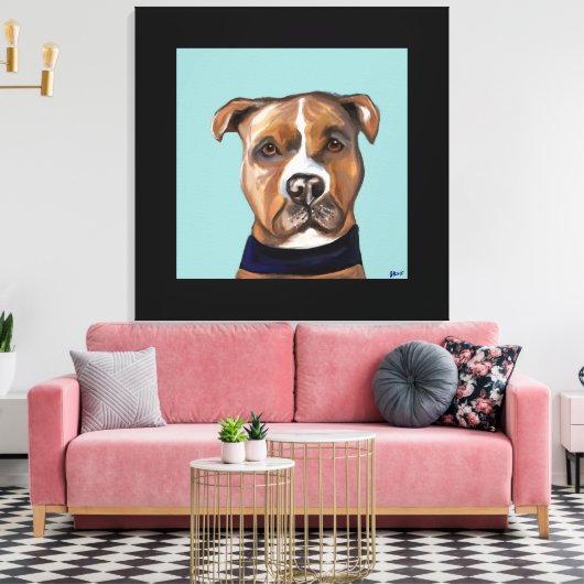 AMERIKANISCHES PERSONAL LEINWANDDRUCK (Insitu (Wohnzimmer))