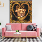 AMERIKANISCHES PERSONAL LEINWANDDRUCK (Insitu (Wohnzimmer))