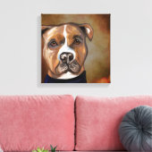 AMERIKANISCHES PERSONAL LEINWANDDRUCK (Insitu (Wohnzimmer))