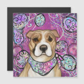 AMERIKANISCHES PERSONAL MAGNETKARTE (Vorne/Hinten)