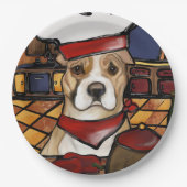 AMERIKANISCHES PERSONAL PAPPTELLER (Vorderseite)