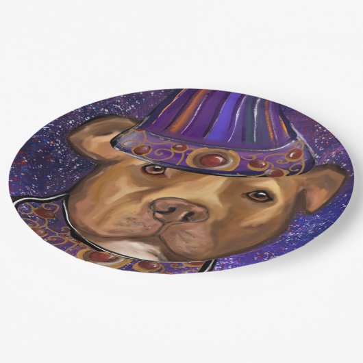 AMERIKANISCHES PERSONAL PAPPTELLER (Schrägansicht)