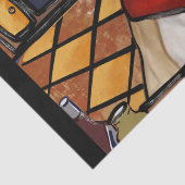 AMERIKANISCHES PERSONAL SEIDENPAPIER (Detail)