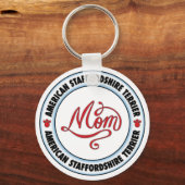 AMERIKANISCHES PERSONAL TERRIER Mama Schlüsselanhänger (Vorderseite)