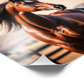 amerikanisches Pferd Fotodruck (Ecke)