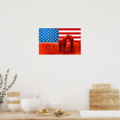 Amerikanisches Pferd Poster (Küche)