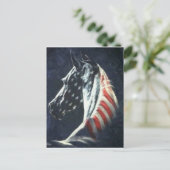 Amerikanisches Pferd Postkarte (Stehend Vorderseite)
