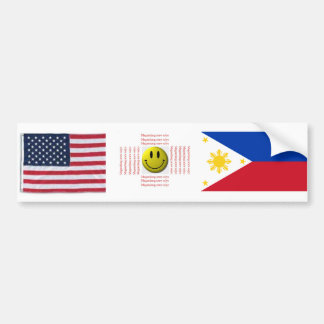 AMERIKANISCHES PINOY AUTOAUFKLEBER