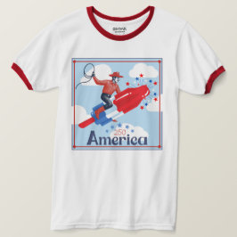 Amerikanisches Pop-Cowboy-T-Shirt T-Shirt
