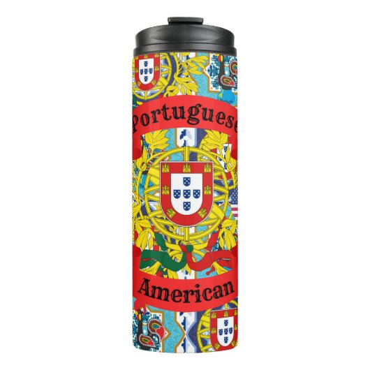 amerikanisches Portugiesisch Thermosbecher (Vorderseite)