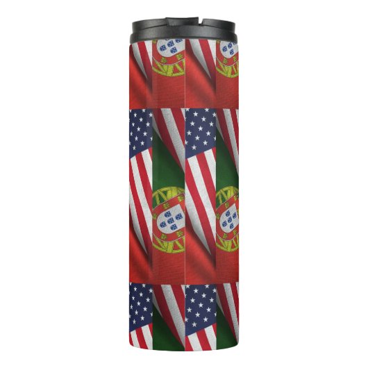 amerikanisches Portugiesisch Thermosbecher (Rückseite)