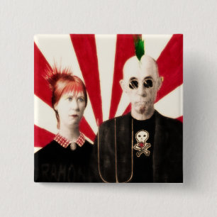 Amerikanisches PunkButt'n Button