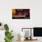 amerikanisches Radio Poster (Heimbüro)