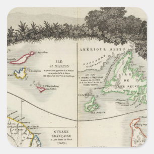 Amerikanisches Reich Quadratischer Aufkleber