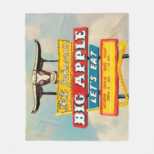 Amerikanisches Restaurant-Zeichen des Fleecedecke (Vorderseite)