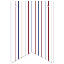 Amerikanisches Rot-Blaues Pinstriped Girlandenbann