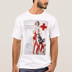Amerikanisches rotes Kreuz-Vintages T-Shirt