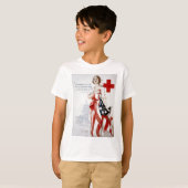 Amerikanisches rotes Kreuz-Vintages T-Shirt (Vorne ganz)