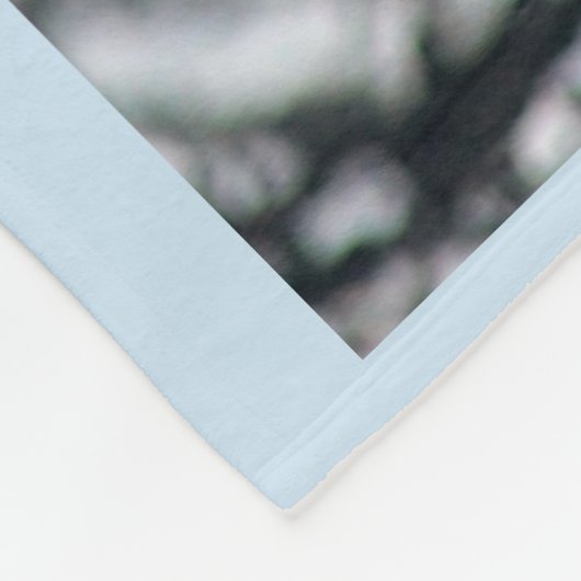 Amerikanisches Rotkehlchen Fleecedecke (Ecke)