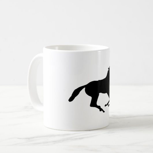 Amerikanisches Saddlebred Pferd Kaffeetasse (Vorderseite Links)