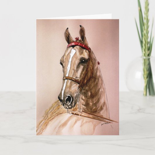 Amerikanisches Saddlebred Pferd Karte (Vorderseite)