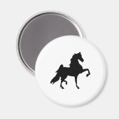 Amerikanisches Saddlebred Pferd Magnet (Vorderseite/Rückseite)