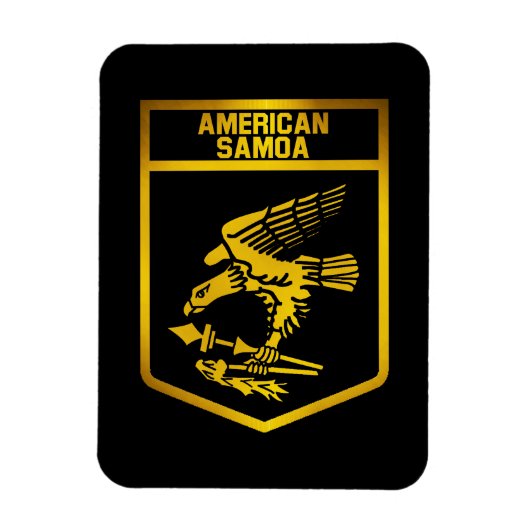 Amerikanisches Samoa-Emblem Magnet (Vertikal)