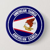 Amerikanisches Samoa-RundEmblem Button (Vorderseite)