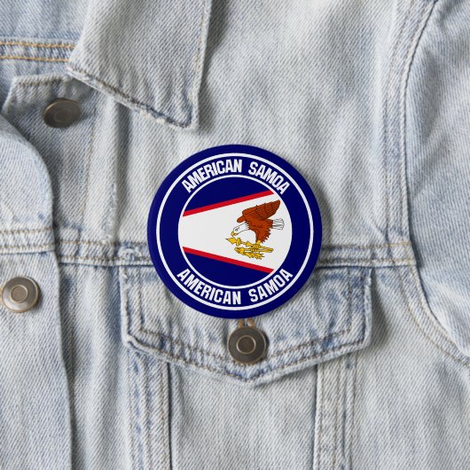 Amerikanisches Samoa-RundEmblem Button (Beispiel)