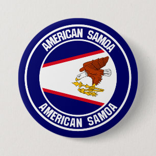 Amerikanisches Samoa-RundEmblem Button