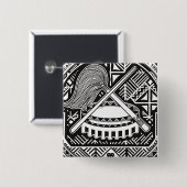 amerikanisches Samoa-Siegel Button (Vorne & Hinten)