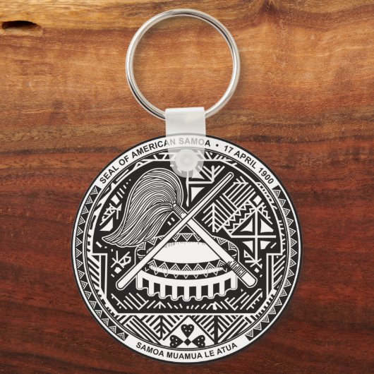amerikanisches Samoa-Siegel Schlüsselanhänger (Vorderseite)