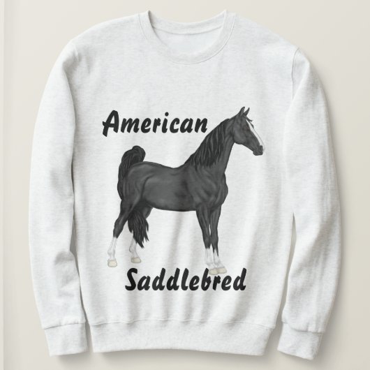 Amerikanisches Sattelpferd Sweatshirt (Design vorne)