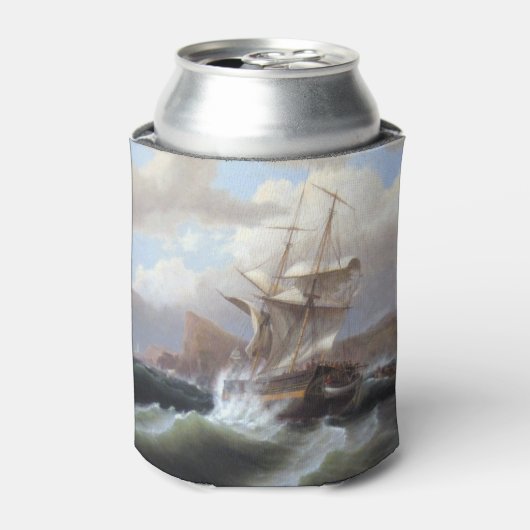 Amerikanisches Schiff in Not 1841 Dosenkühler (Kanne Vorderseite)