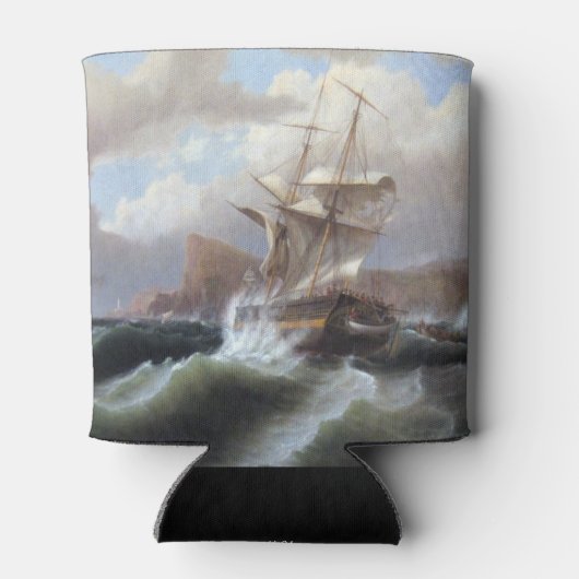 Amerikanisches Schiff in Not 1841 Dosenkühler (Rückseite)