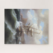 Amerikanisches Schiff in Not 1841 Puzzle (Horizontal)