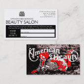 amerikanisches Schönheitsempfehlungsprogramm Empfehlungskarte (Vorne/Hinten)